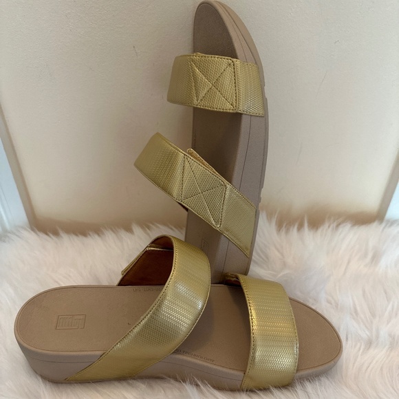 Fitflop Shoes - Fitflop gold slide
